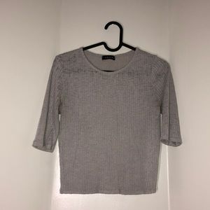 Y2K Ribbed Knit Crop Top